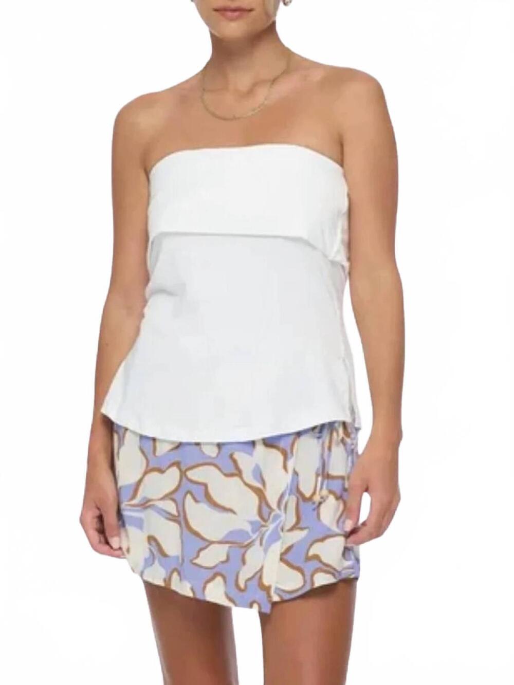 NEW KHUSH aster top in vis off white
